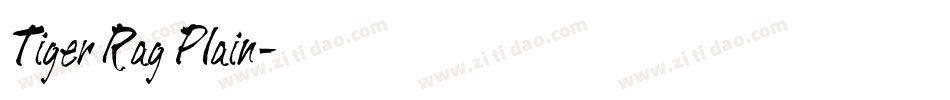 Tiger Rag Plain字体转换